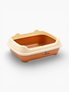 Туалет, 36×28×14 см, с боковым входом, бортами и совком, коричневый  (артикул 10952238)  большой выбор товаров оптом и в розницу по низким ценам с доставкой