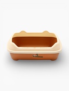 Туалет, 36×28×14 см, с боковым входом, бортами и совком, коричневый - Фото 3