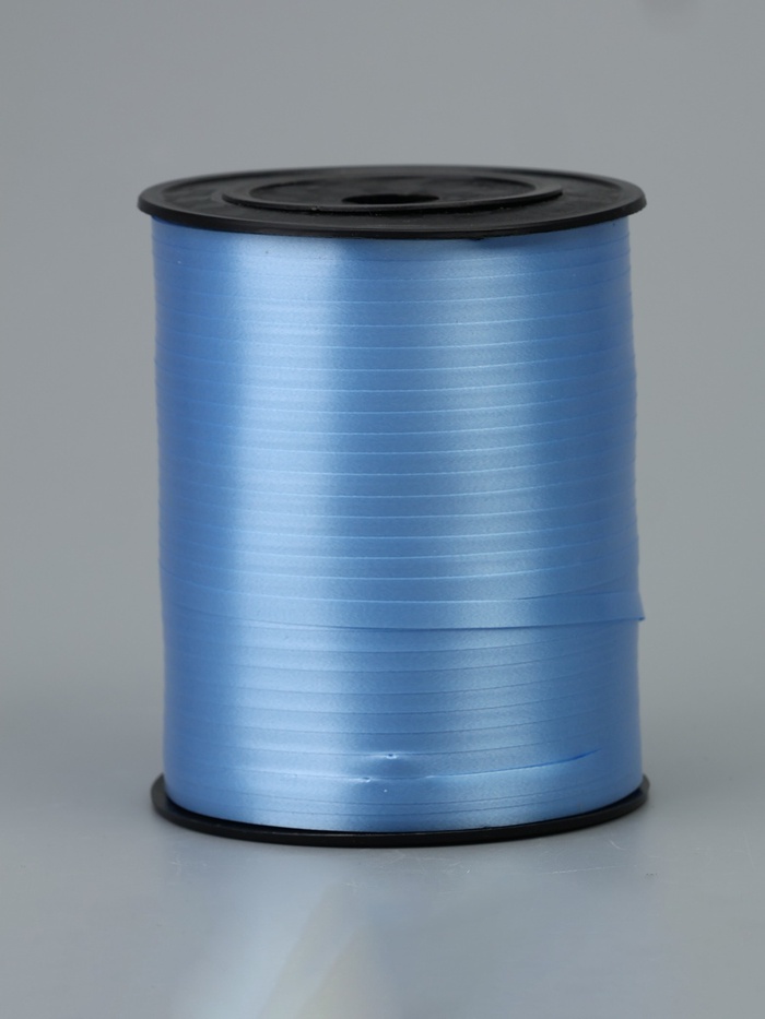 Лента для декора, подарков и шаров, голубой, 0.5 см × 500 м - Фото 1