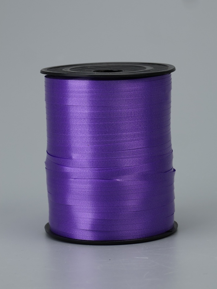 Лента для декора, подарков и шаров, фиолетовый, 0.5 см × 500 м - Фото 1