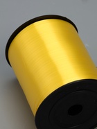 Лента для декора, подарков и шаров, жёлтый, 0.5 см × 500 м - фото 68182944