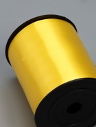 Лента для декора, подарков и шаров, жёлтый, 0.5 см × 500 ярдов - Фото 3