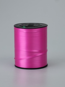 Лента для декора, подарков и шаров, ярко-розовый, 0.5 см × 500 м