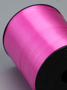 Лента для декора, подарков и шаров, ярко-розовый, 0.5 см × 500 м - фото 68182950