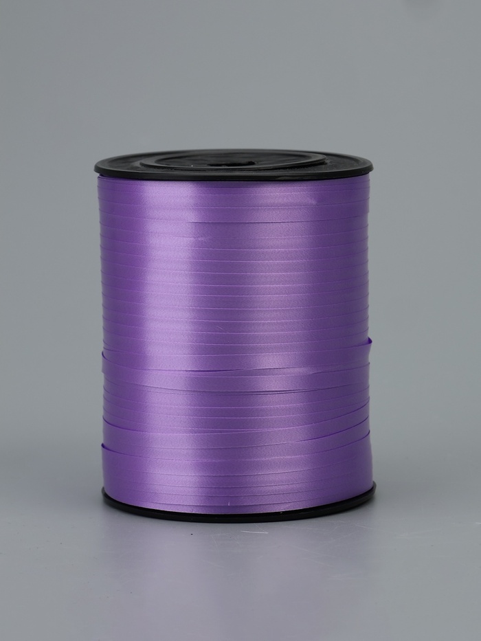 Лента для декора, подарков и шаров, сиреневый, 0.5 см × 500 м - Фото 1