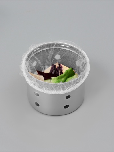 Сетка - фильтр для еды, на раковину, одноразовые, набор 100 шт., 6×8 см, белые