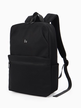 Рюкзак 28*9,5*42 см, 1 отд, 4 н/карм, Однотон, черный