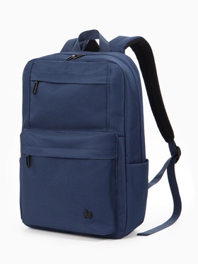 Рюкзак школьный, 1 отделение, 5 наружных карманов, однотонный, 28×9.5×42 см, синий