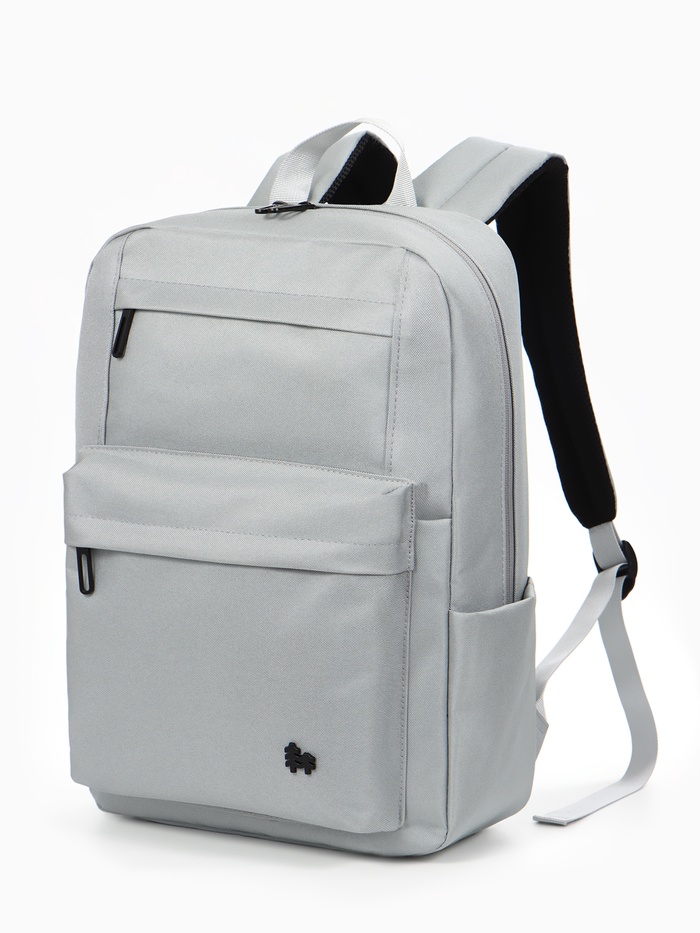 Рюкзак 28*9,5*42 см, 1 отд, 5 н/карм, Однотон, серый