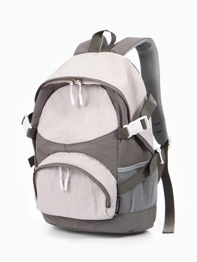 Рюкзак школьный, 1 отделение, 4 кармана, 30×14×43 см, серый