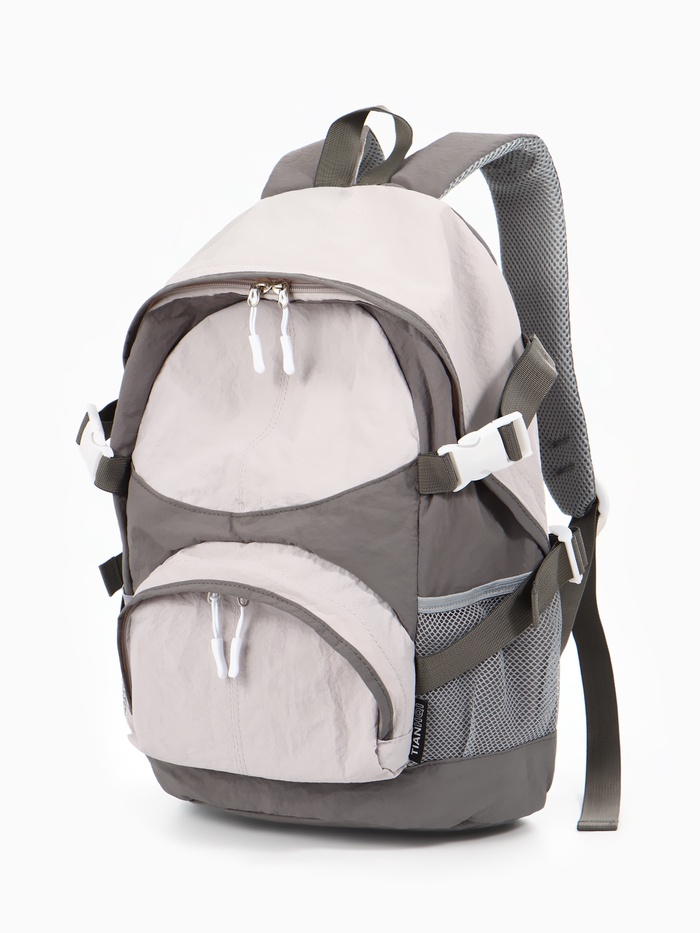 Рюкзак школьный, 1 отделение, 4 кармана, 30×14×43 см, серый - Фото 1