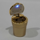 УЦЕНКА Пепельница для авто TORSO c подсветкой, 7.5×9 см, золотистый - Фото 6
