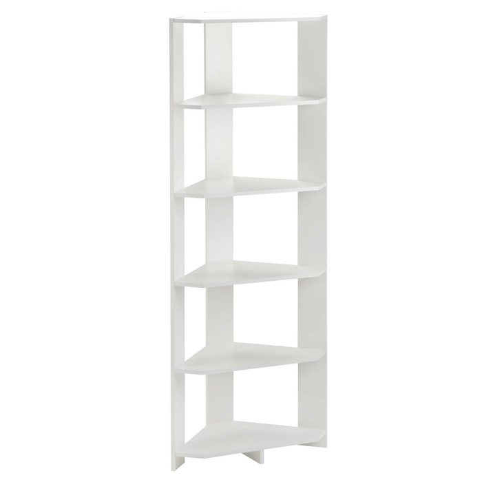 УЦЕНКА Стеллаж угловой №4, 480×480×1800, Белый - Фото 1