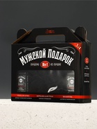 Подарочный набор «№1», гель для душа виски, шампунь для волос, мочалка для тела - фото 809461543