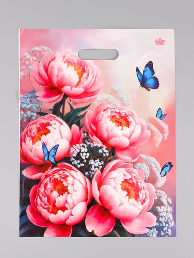 Пакет подарочный полиэтиленовый с вырубной ручкой «На рассвете» 40×31 см, 30 мкм