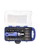 УЦЕНКА Вороток-отвертка с набором бит и головок ТУНДРА ВДОМ, реверс, 30 предметов - Фото 2