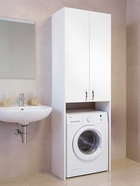 УЦЕНКА Шкаф - пенал для ванной комнаты "Комби 60", закрытый, 63×36×200 см - Фото 6