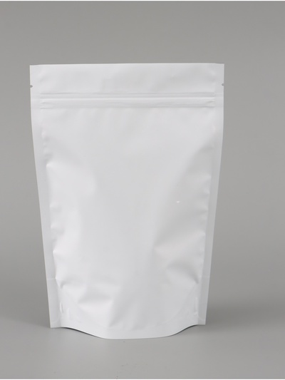 Пакет дой-пак металлизированный белый матовый 16 × 23 см