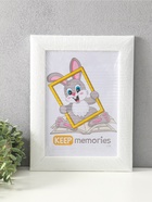 Фоторамка для фото 21×30 см Keep memories Luxe Elegance, с ножкой, пластик, белый, (пластиковый экран)  (артикул 10972633)  большой выбор товаров оптом и в розницу по низким ценам с доставкой