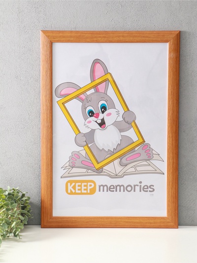 Фоторамка для фото 40×60 см Keep memories Luxe Elegance, пластик, бежевый, (пластиковый экран)