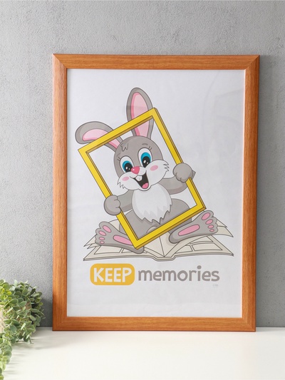 Фоторамка для фото 50×70 см Keep memories Luxe Elegance, пластик, бежевый, (пластиковый экран)
