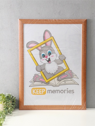 Фоторамка для фото 50×70 см Keep memories Luxe Elegance, пластик, бежевый, (пластиковый экран)