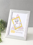 Фоторамка для фото 21×30 см Keep memories Luxe Elegance, с ножкой, пластик, серебро, (пластиковый экран) - фото 809461659