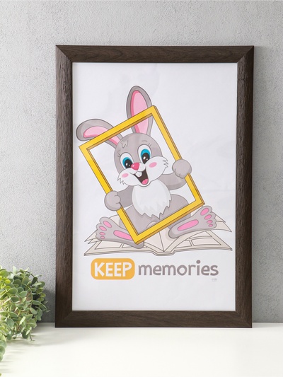 Фоторамка для фото 40×60 см Keep memories Luxe Elegance, пластик, коричневый, (пластиковый экран)