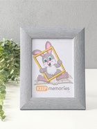 Фоторамка для фото 15×21 см Keep memories Luxe Elegance, пластик, серо-голубой, (пластиковый экран) - фото 809461689