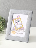 Фоторамка для фото 15×21 см Keep memories Luxe Elegance, пластик, серо-голубой, (пластиковый экран)  (артикул 10972665)  большой выбор товаров оптом и в розницу по низким ценам с доставкой