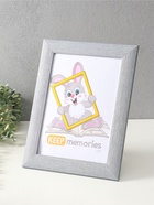 Фоторамка для фото 21×30 см Keep memories Luxe Elegance, с ножкой, пластик, серо-голубой, (пластиковый экран) - фото 809461694