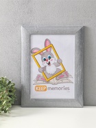 Фоторамка для фото 21×30 см Keep memories Luxe Elegance, с ножкой, пластик, серо-голубой, (пластиковый экран)  (артикул 10972666)  большой выбор товаров оптом и в розницу по низким ценам с доставкой