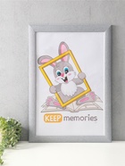 Фоторамка для фото 40×60 см Keep memories Luxe Elegance, пластик, серо-голубой, (пластиковый экран) - фото 809461706