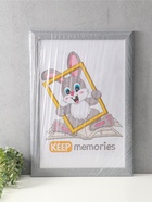 Фоторамка для фото 40×60 см Keep memories Luxe Elegance, пластик, серо-голубой, (пластиковый экран) - Фото 5