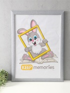 Фоторамка для фото 50×70 см Keep memories Luxe Elegance, пластик, серо-голубой, (пластиковый экран) - фото 809461710