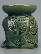 УЦЕНКА Аромалампа керамика «Листья» морская лагуна 9.5×9.5×10.8 см - Фото 2