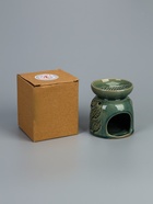 УЦЕНКА Аромалампа керамика «Листья» морская лагуна 9.5×9.5×10.8 см - Фото 7