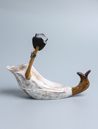 УЦЕНКА Подставка под бутылку «Уточка в белом» дерево 30×20×25 см 10986259