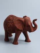 УЦЕНКА Сувенир дерево «Слон» резной коричневый цвет 20×30×12 см 10986265