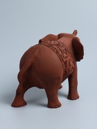 УЦЕНКА Сувенир дерево «Слон» резной коричневый цвет 20×30×12 см 10986265