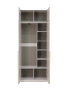 Шкаф Николь-2 Кашемир ручки сатиновое золото 10940389