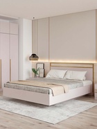 Шкаф Николь-23 3-х створчатый Кашемир ручки сатиновое золото 10940392