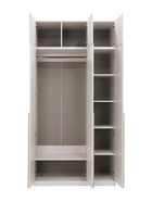 Шкаф Николь-23 3-х створчатый Кашемир ручки сатиновое золото 10940392