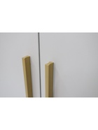 Шкаф Николь-23 3-х створчатый Кашемир ручки сатиновое золото 10940392