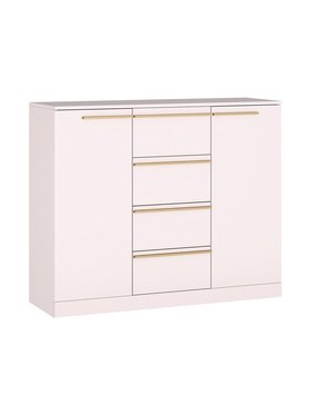 Комод для хранения «Николь – 8», 1200×450×1000 мм, цвет кашемир/ручки сатиновое золото