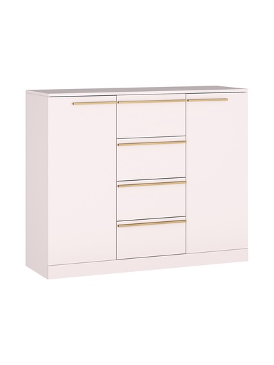 Комод для хранения «Николь – 8», 1200×450×1000 мм, цвет кашемир/ручки сатиновое золото