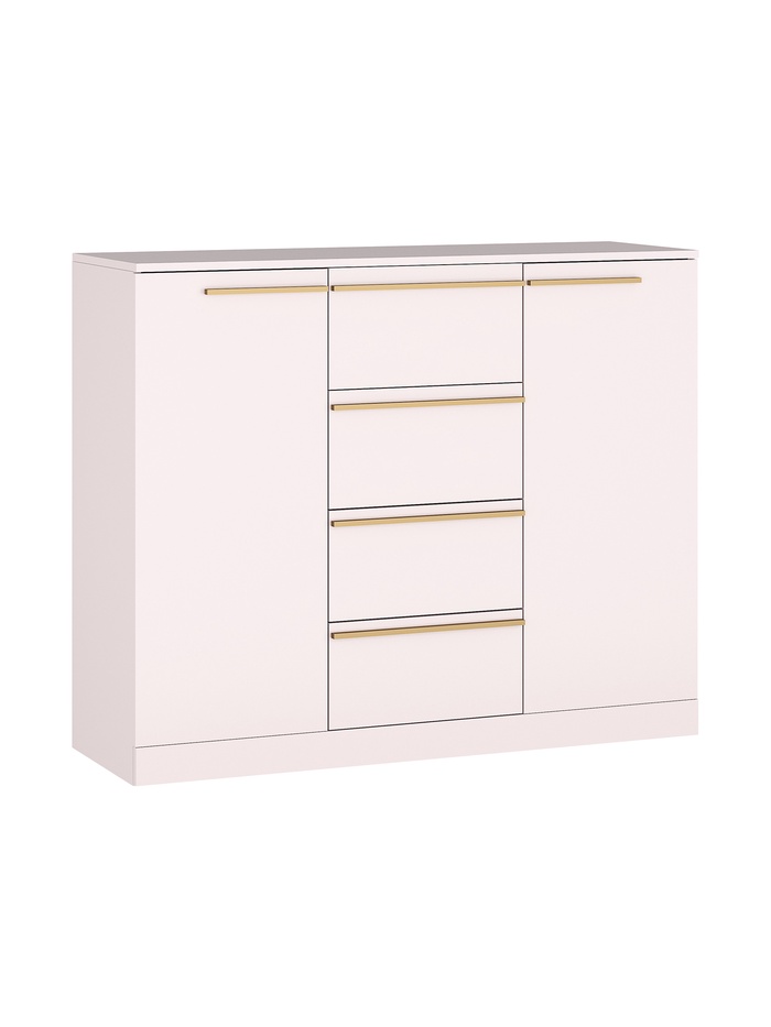 Комод для хранения «Николь – 8», 1200×450×1000 мм, цвет кашемир/ручки сатиновое золото - Фото 1