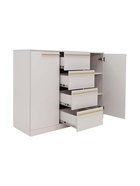 Комод для хранения «Николь – 8», 1200×450×1000 мм, цвет кашемир/ручки сатиновое золото - Фото 4