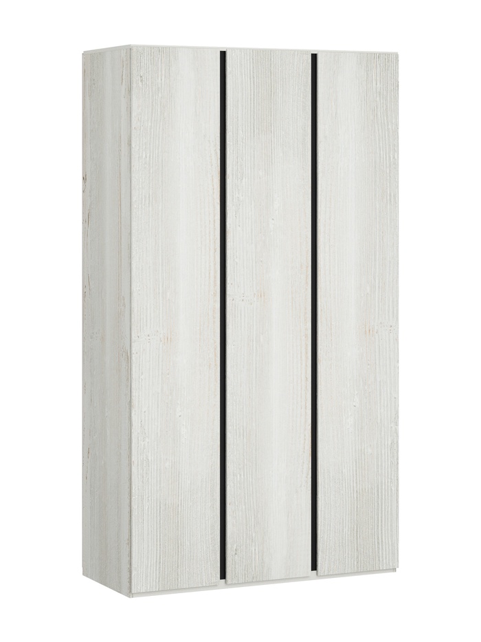 Шкаф 3-х створчатый Дели-3 винтерберг / черный