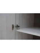 Шкаф трёхстворчатый «Дели–3», 1200×550×2300 мм, цвет винтерберг/чёрный - фото 121582157